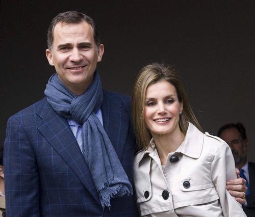 Spanish Crown Prince Felipe and his wife, Princess Letizia © EPA Photo